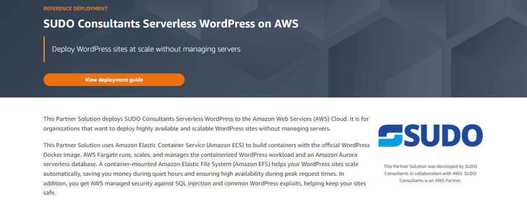 AWS wordpress AWS Partner