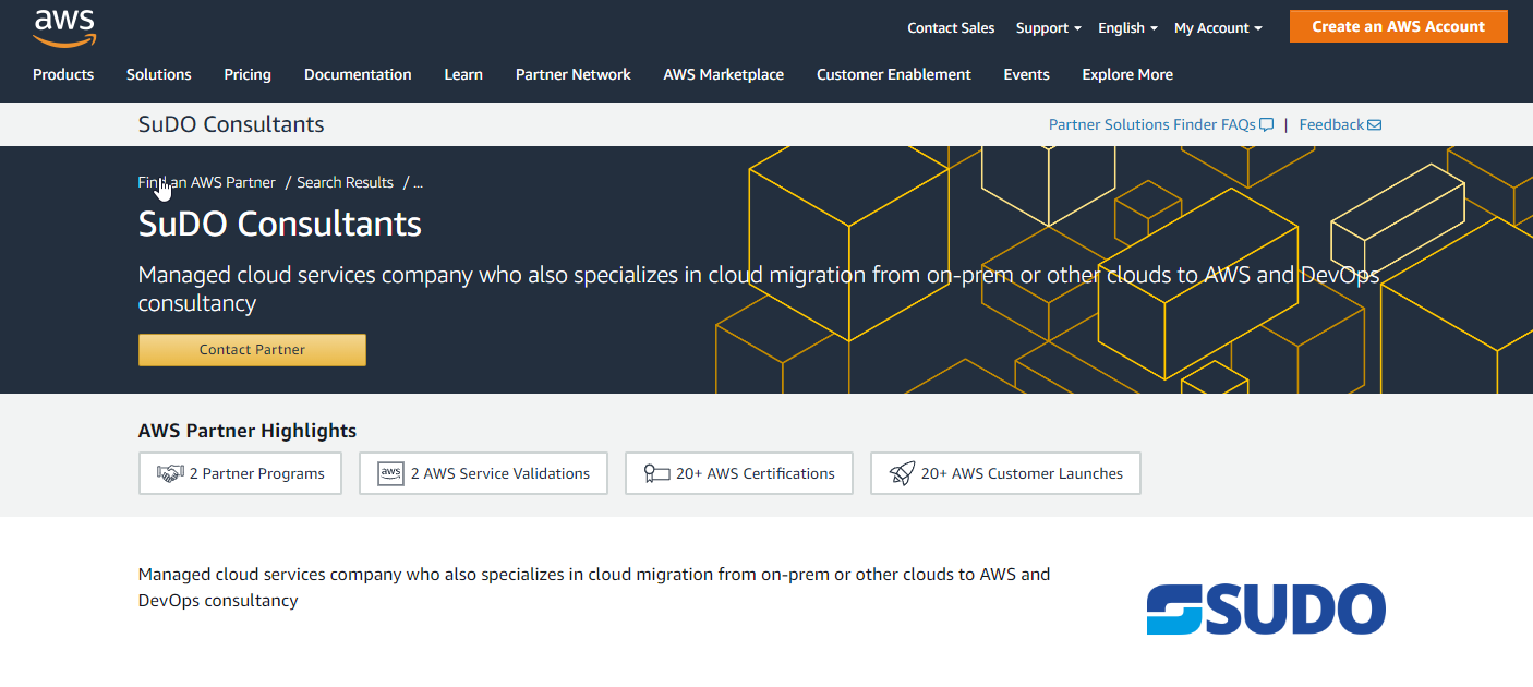 SUDO: Leading AWS Partner | SUDO Consultants