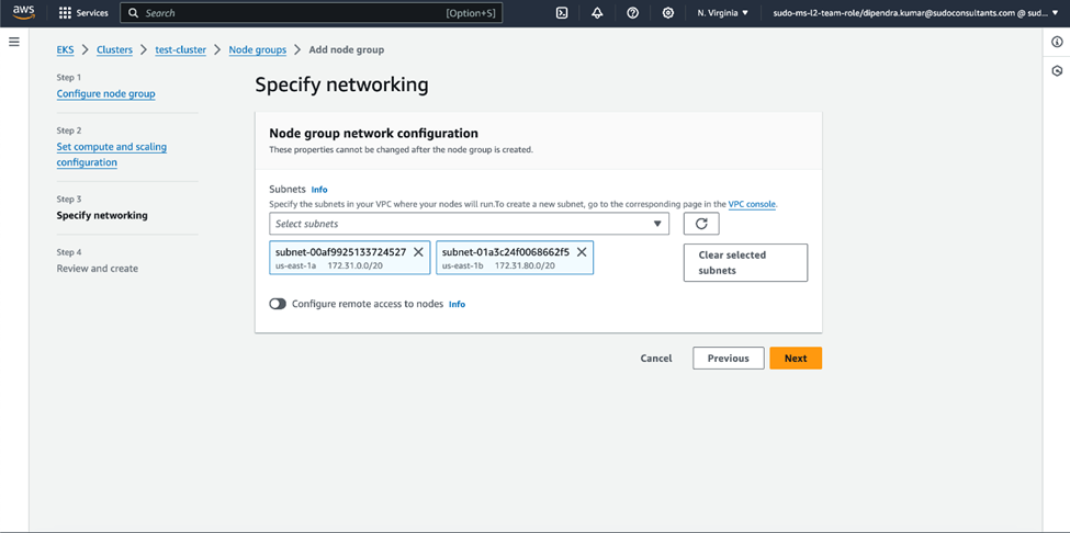 select subnet